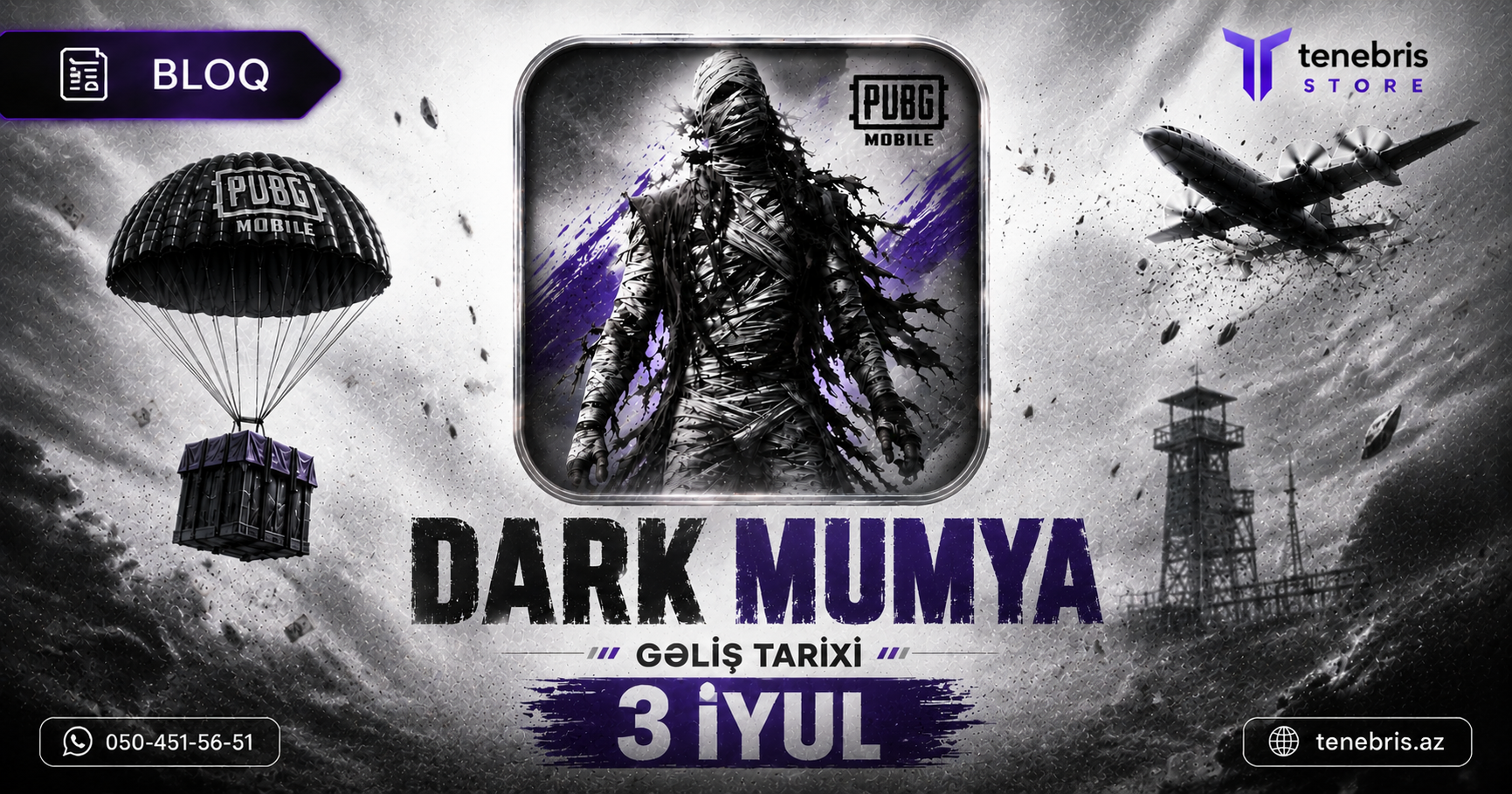 PUBG Mobile-a Yeni DARK MUMYA Gəlir – 3 İyulda Əfsanəvi Skin Oyuna Qayıdır