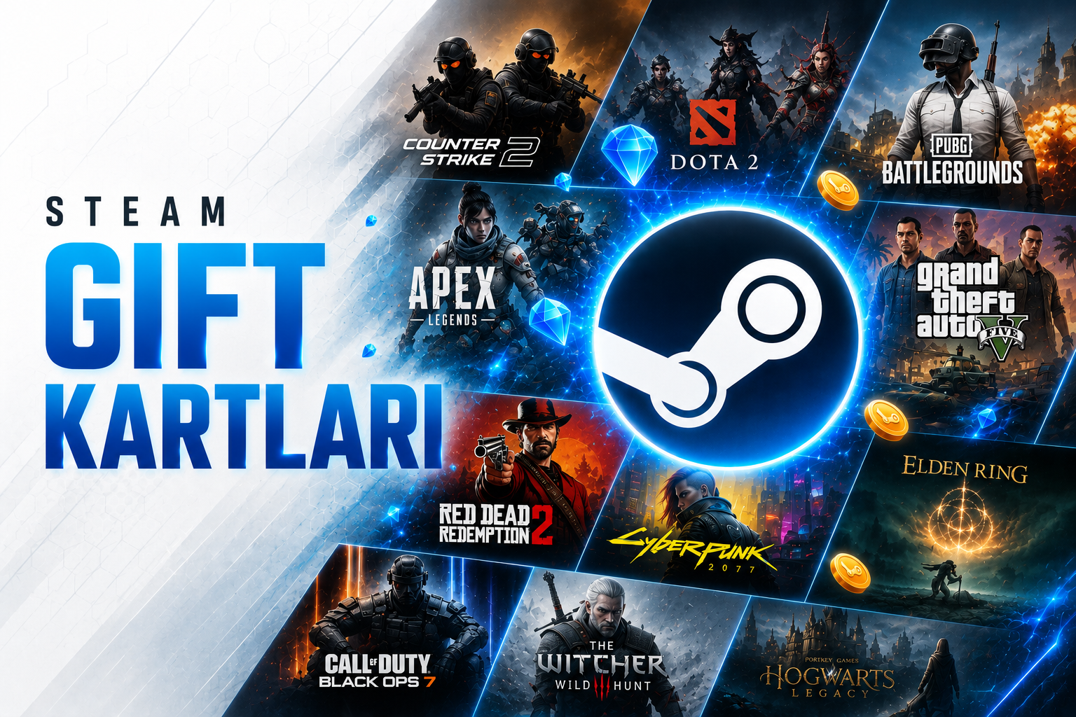 Steam USD Gift Kartları - Ucuz Qiymətlə Al | Tenebris.az